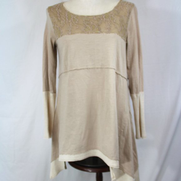 Sundance Catalog Angels Landing tunic lagenlook off white size Small - Picture 2 of 11